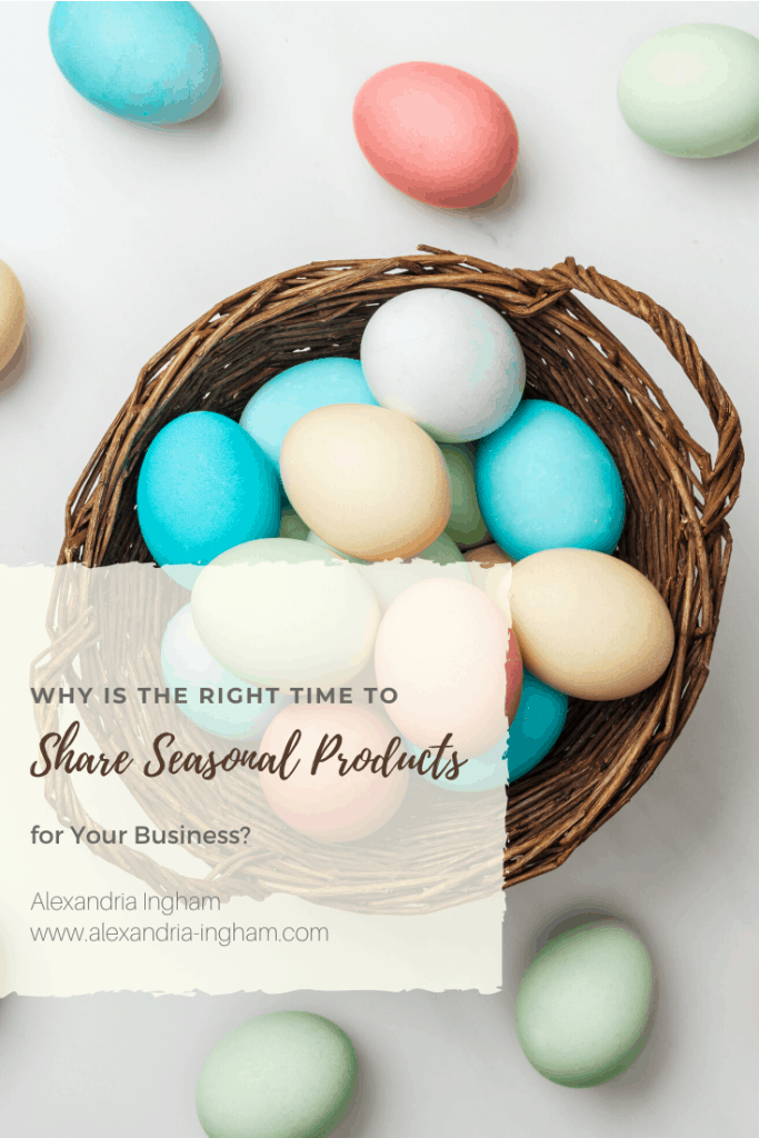 When to promote season products as a WAHM